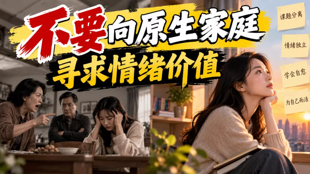 某公众号付费文章：不要向原生家庭寻求情绪价值客创社区-专注互联网轻资产资源整合与分享客创社区-专注互联网轻资产资源整合与分享