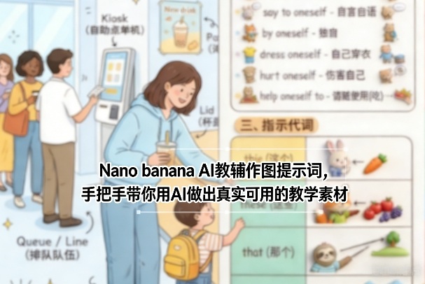 Nano banana AI教辅作图提示词，手把手带你用AI做出真实可用的教学素材-云动网创-专注网络创业项目推广与实战，致力于打造一个高质量的网络创业搞钱圈子。