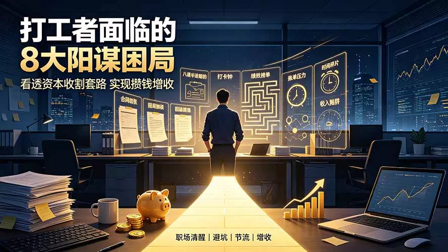 付费文章:打工者面临的8大阳谋困局,看透资本收割套路实现攒钱增收-软件百科