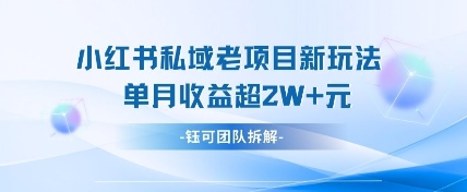 小红书私域项目新玩法，单月变现过W+-客创社 - 专注互联网轻资产创业及网络项目资源整合与分享客创社-免费且强大的项目分享网站！