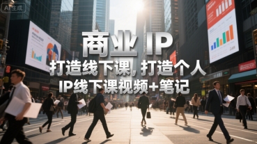 商业IP打造线下课，打造个人 IP线下课视频+笔记-客创社 - 专注互联网轻资产创业及网络项目资源整合与分享客创社-免费且强大的项目分享网站！