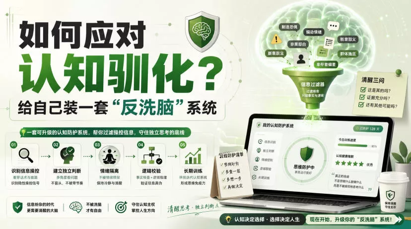 付费文章：如何应对认知驯化？给自己装一套“反洗脑”系统星享资源网星享资源网