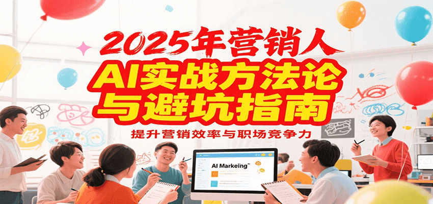 2025年营销实战方法论与避坑指南，利用AI提升营销效率与职场竞争力-客创社 - 专注互联网轻资产创业及网络项目资源整合与分享客创社-免费且强大的项目分享网站！