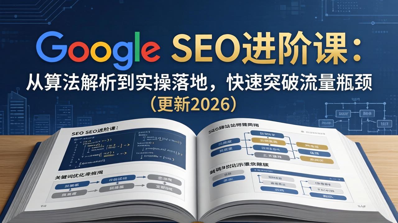 Google SEO进阶课：从算法解析到实操落地，快速突破流量瓶颈(更新2026客创社区-专注互联网轻资产资源整合与分享客创社区-专注互联网轻资产资源整合与分享