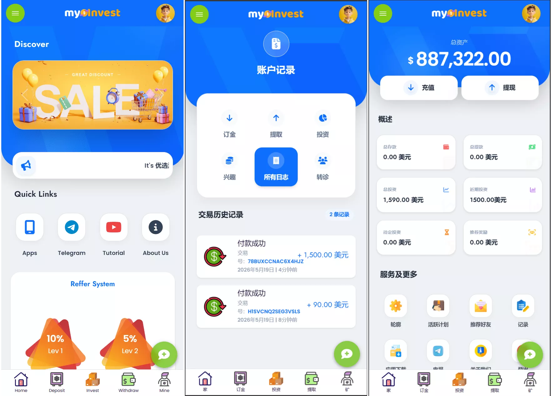 多语言自定义产品系统/企鹅养殖投资返利/一键安装-鱼见海资源网-免费PHP网站源码模板,插件软件网创AI智能体资源分享平台！