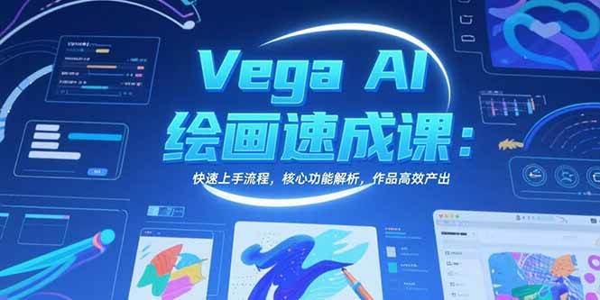 （15470期）Vega AI绘画速成课：快速上手流程，核心功能解析，作品高效产出-客创社 - 专注互联网轻资产创业及网络项目资源整合与分享客创社-免费且强大的项目分享网站！