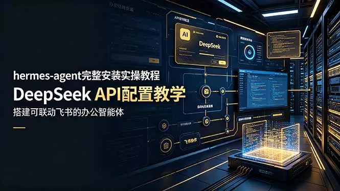 hermes-agent完整安装实操教程，DeepSeek API配置教学，搭建可联动飞书的办公智能体-软件百科