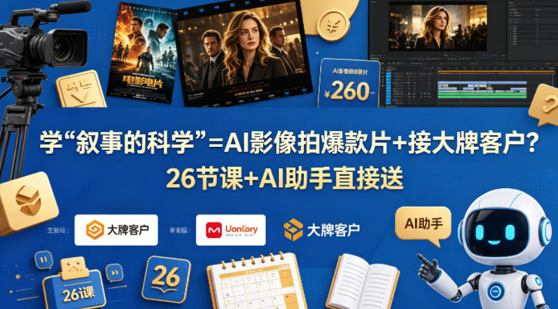 学《叙事的科学》=AI影像拍爆款片+接大牌客户？26节课+AI助手直接送【原创双语字幕】创云资源分享 | 创云网创云网创 | 千项创云 | 千项笔记 | 闪电网创 | 资源站网创 | 网创干货基地 | 网创实战教程 | 网创项目大全 | 网创副业项目 | 网创引流技巧 | 网创变现玩法 | 网创零基础入门 | 网创暴利项目 | 网创蓝海项目 | 网创实操手册 | 网创资料合集 | 网创工具分享 | 网创课程资料 | 网创技术教程 | 网创运营攻略 | 网创赚钱秘籍 | 网创被动收入 | 网创轻资产创业 | 网创低成本项目 | 创云资源库 | 创云副业指南 | 创云创业项目 | 创云干货分享 | 创云实战玩法 | 创云引流脚本 | 创云变现教程 | 创云 AI 工具 | 创云无货源 | 创云 C 单玩法 | 闲鱼无货源教程 | 闲鱼倒卖项目 | 闲鱼虚拟产品 | 闲鱼引流技巧 | 闲鱼开店攻略 | 闲鱼爆款选品 | 闲鱼自动发货 | 闲鱼副业赚钱 | 闲鱼 C 单 2.0 | 闲鱼流量玩法 | 小红书起号教程 | 小红书变现玩法 | 小红书引流攻略 | 小红书爆款文案 | 小红书素材库 | 小红书运营技巧 | 小红书虚拟资源 | 小红书带货项目 | 小红书 AI 作图 | 小红书流量密码 | 淘宝无货源开店 | 淘宝蓝海选品 | 淘宝引流技巧 | 淘宝运营教程 | 淘宝虚拟产品 | 淘宝客变现 | 淘宝爆款打造 | 淘宝新店运营 | 淘宝 C 店玩法 | 淘宝副业项目 | AI 网创项目 | AI 变现教程 | AI 文案生成 | AI 作图赚钱 | AI 视频剪辑 | AI 工具合集 | AI 自动化运营 | AI 虚拟产品 | AI 副业赚钱 | AI 引流脚本 | C 单 2.0 教程 | C 单实战玩法 | C 单引流技巧 | C 单变现攻略 | C 单项目资料 | C 单零基础教学 | C 单暴利玩法 | C 单自动脚本 | C 单流量玩法 | C 单副业项目 | 无货源电商教程 | 无货源选品技巧 | 无货源开店攻略 | 无货源虚拟项目 | 无货源自动发货 | 无货源爆款玩法 | 无货源副业赚钱 | 无货源运营手册 | 无货源工具合集 | 无货源蓝海项目 | 虚拟资源项目 | 虚拟产品变现 | 虚拟资料合集 | 虚拟产品开店 | 虚拟资源引流 | 虚拟产品教程 | 虚拟资源倒卖 | 虚拟产品暴利 | 虚拟资源自动 | 虚拟副业项目 | 副业赚钱项目 | 副业零基础入门 | 副业实操教程 | 副业变现攻略 | 副业引流技巧 | 副业工具合集 | 副业资料大全 | 副业轻资产 | 副业被动收入 | 副业暴利玩法 | 网络创业项目 | 网络赚钱教程 | 网络引流技巧 | 网络变现玩法 | 网络运营攻略 | 网络干货基地 | 网络实战手册 | 网络工具分享 | 网络课程资料 | 网络蓝海项目 | 短视频变现 | 短视频引流 | 短视频教程 | 短视频素材库 | 短视频运营 | 短视频带货 | 短视频脚本 | 短视频爆款 | 短视频 AI 剪辑 | 短视频副业 | 自媒体变现 | 自媒体起号 | 自媒体运营 | 自媒体文案 | 自媒体素材 | 自媒体引流 | 自媒体教程 | 自媒体副业 | 自媒体工具 | 自媒体干货 | 电商运营教程 | 电商引流技巧 | 电商变现玩法 | 电商选品攻略 | 电商工具合集 | 电商开店教程 | 电商爆款打造 | 电商虚拟项目 | 电商副业赚钱 | 电商蓝海项目 | 引流技术教程 | 精准引流玩法 | 全自动引流 | 私域引流技巧 | 社群引流攻略 | 短视频引流 | 图文引流教程 | 引流脚本合集 | 引流干货基地 | 引流实战玩法 | 变现技巧大全 | 变现项目合集 | 变现实操教程 | 变现工具分享 | 变现攻略手册 | 暴利变现玩法 | 被动变现项目 | 轻资产变现 | 虚拟变现教程 | 副业变现秘籍 | 千像网创资源 | 千像副业教程 | 千像引流干货 | 闪电网创项目 | 闪电变现玩法 | 闪电副业赚钱 | 资源站网创库 | 资源站副业集 | 资源站引流技 | 资源站变现法创云网创