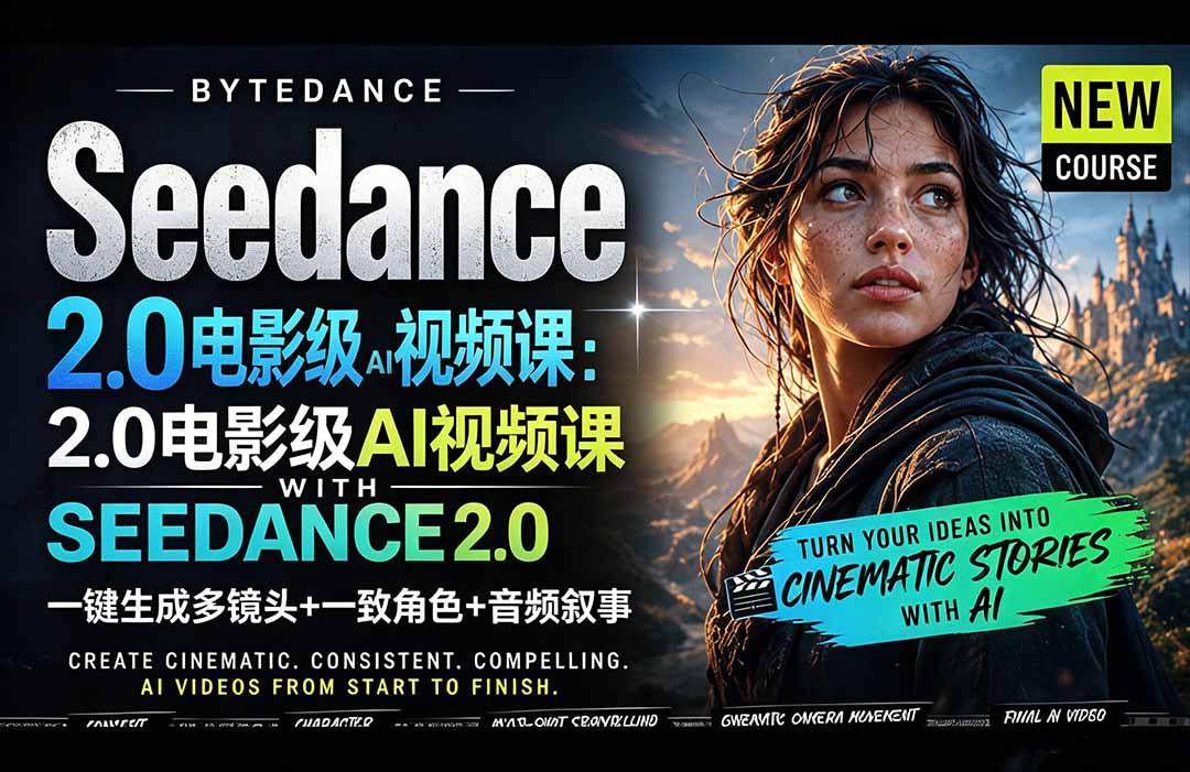 Seedance 2.0电影级AI视频课：一键生成多镜头+一致角色+音频叙事创云资源分享 | 创云网创云网创 | 千项创云 | 千项笔记 | 闪电网创 | 资源站网创 | 网创干货基地 | 网创实战教程 | 网创项目大全 | 网创副业项目 | 网创引流技巧 | 网创变现玩法 | 网创零基础入门 | 网创暴利项目 | 网创蓝海项目 | 网创实操手册 | 网创资料合集 | 网创工具分享 | 网创课程资料 | 网创技术教程 | 网创运营攻略 | 网创赚钱秘籍 | 网创被动收入 | 网创轻资产创业 | 网创低成本项目 | 创云资源库 | 创云副业指南 | 创云创业项目 | 创云干货分享 | 创云实战玩法 | 创云引流脚本 | 创云变现教程 | 创云 AI 工具 | 创云无货源 | 创云 C 单玩法 | 闲鱼无货源教程 | 闲鱼倒卖项目 | 闲鱼虚拟产品 | 闲鱼引流技巧 | 闲鱼开店攻略 | 闲鱼爆款选品 | 闲鱼自动发货 | 闲鱼副业赚钱 | 闲鱼 C 单 2.0 | 闲鱼流量玩法 | 小红书起号教程 | 小红书变现玩法 | 小红书引流攻略 | 小红书爆款文案 | 小红书素材库 | 小红书运营技巧 | 小红书虚拟资源 | 小红书带货项目 | 小红书 AI 作图 | 小红书流量密码 | 淘宝无货源开店 | 淘宝蓝海选品 | 淘宝引流技巧 | 淘宝运营教程 | 淘宝虚拟产品 | 淘宝客变现 | 淘宝爆款打造 | 淘宝新店运营 | 淘宝 C 店玩法 | 淘宝副业项目 | AI 网创项目 | AI 变现教程 | AI 文案生成 | AI 作图赚钱 | AI 视频剪辑 | AI 工具合集 | AI 自动化运营 | AI 虚拟产品 | AI 副业赚钱 | AI 引流脚本 | C 单 2.0 教程 | C 单实战玩法 | C 单引流技巧 | C 单变现攻略 | C 单项目资料 | C 单零基础教学 | C 单暴利玩法 | C 单自动脚本 | C 单流量玩法 | C 单副业项目 | 无货源电商教程 | 无货源选品技巧 | 无货源开店攻略 | 无货源虚拟项目 | 无货源自动发货 | 无货源爆款玩法 | 无货源副业赚钱 | 无货源运营手册 | 无货源工具合集 | 无货源蓝海项目 | 虚拟资源项目 | 虚拟产品变现 | 虚拟资料合集 | 虚拟产品开店 | 虚拟资源引流 | 虚拟产品教程 | 虚拟资源倒卖 | 虚拟产品暴利 | 虚拟资源自动 | 虚拟副业项目 | 副业赚钱项目 | 副业零基础入门 | 副业实操教程 | 副业变现攻略 | 副业引流技巧 | 副业工具合集 | 副业资料大全 | 副业轻资产 | 副业被动收入 | 副业暴利玩法 | 网络创业项目 | 网络赚钱教程 | 网络引流技巧 | 网络变现玩法 | 网络运营攻略 | 网络干货基地 | 网络实战手册 | 网络工具分享 | 网络课程资料 | 网络蓝海项目 | 短视频变现 | 短视频引流 | 短视频教程 | 短视频素材库 | 短视频运营 | 短视频带货 | 短视频脚本 | 短视频爆款 | 短视频 AI 剪辑 | 短视频副业 | 自媒体变现 | 自媒体起号 | 自媒体运营 | 自媒体文案 | 自媒体素材 | 自媒体引流 | 自媒体教程 | 自媒体副业 | 自媒体工具 | 自媒体干货 | 电商运营教程 | 电商引流技巧 | 电商变现玩法 | 电商选品攻略 | 电商工具合集 | 电商开店教程 | 电商爆款打造 | 电商虚拟项目 | 电商副业赚钱 | 电商蓝海项目 | 引流技术教程 | 精准引流玩法 | 全自动引流 | 私域引流技巧 | 社群引流攻略 | 短视频引流 | 图文引流教程 | 引流脚本合集 | 引流干货基地 | 引流实战玩法 | 变现技巧大全 | 变现项目合集 | 变现实操教程 | 变现工具分享 | 变现攻略手册 | 暴利变现玩法 | 被动变现项目 | 轻资产变现 | 虚拟变现教程 | 副业变现秘籍 | 千像网创资源 | 千像副业教程 | 千像引流干货 | 闪电网创项目 | 闪电变现玩法 | 闪电副业赚钱 | 资源站网创库 | 资源站副业集 | 资源站引流技 | 资源站变现法创云网创