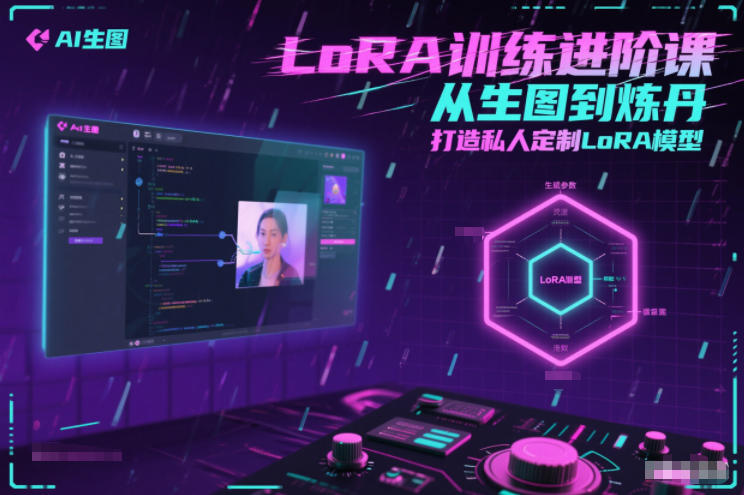 LoRA训练进阶课，从生图到炼丹，打造私人定制LoRA模型客创社区-专注互联网轻资产资源整合与分享客创社区-专注互联网轻资产资源整合与分享