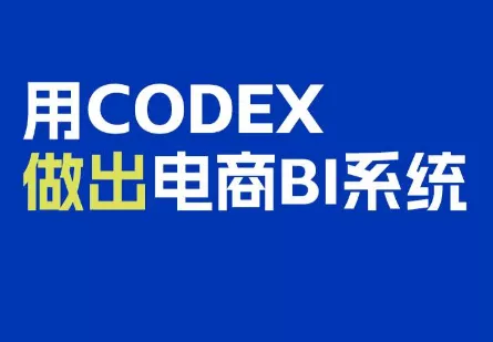 电商108将·用Codex做出电商BI系统-鱼见海资源网-免费PHP网站源码模板,插件软件网创AI智能体资源分享平台！
