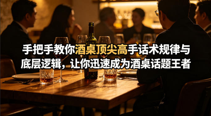 付费文章：手把手教你酒桌顶尖高手话术规律与底层逻辑，让你迅速成为酒桌话题王者(二十年全网独家经验分享)客创社区-专注互联网轻资产资源整合与分享客创社区-专注互联网轻资产资源整合与分享