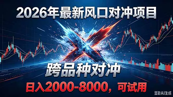 2026创业新风口！最新对冲！跨品种对冲！日收益2000-6000+客创社区-专注互联网轻资产资源整合与分享客创社区-专注互联网轻资产资源整合与分享