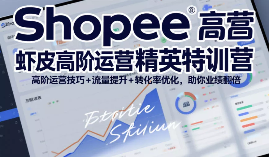 Shopee虾皮高阶运营精英特训营，高阶运营技巧+流量提升+转化率优化，助你业绩翻倍(更新26年9月)-鱼见海资源网-免费PHP网站源码模板,插件软件网创AI智能体资源分享平台！
