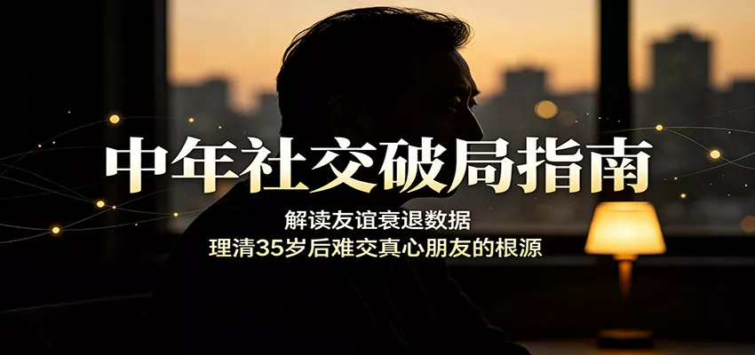 中年社交破局指南：解读友谊衰退数据，理清35岁后难交真心朋友的根源星享资源网星享资源网