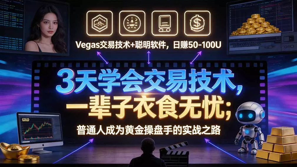 “顺势而为交易系统”3天学会交易技术，聪明软件辅助，小白也能看懂趋势交易，日入30-100U,长期稳定客创社区-专注互联网轻资产资源整合与分享客创社区-专注互联网轻资产资源整合与分享