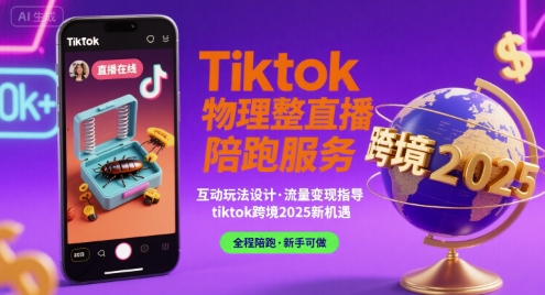 Tiktok物理整蛊直播陪跑服务-tiktok跨境2025-客创社 - 专注互联网轻资产创业及网络项目资源整合与分享客创社-免费且强大的项目分享网站！