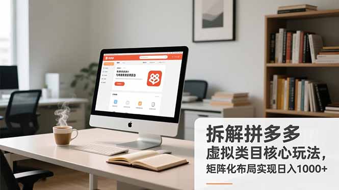 拆解拼多多虚拟类目核心玩法，矩阵化布局实现日入1000+客创社区-专注互联网轻资产资源整合与分享客创社区-专注互联网轻资产资源整合与分享