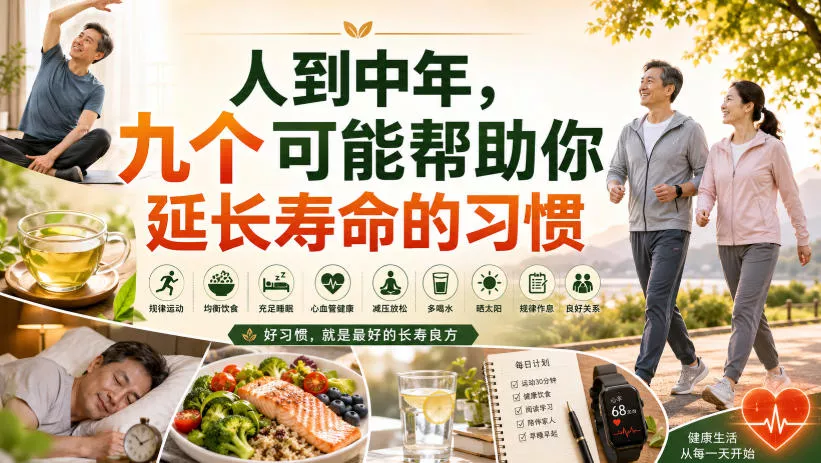 付费文章：人到中年，九个可能帮助你延长寿命的习惯 《鱼见海科技》-鱼见海资源网-免费PHP网站源码模板,插件软件网创AI智能体资源分享平台！