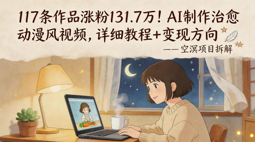 117条作品涨粉131.7W！AI制作治愈动漫风视频，详细教程+变现方向创云资源分享 | 创云网创云网创 | 千项创云 | 千项笔记 | 闪电网创 | 资源站网创 | 网创干货基地 | 网创实战教程 | 网创项目大全 | 网创副业项目 | 网创引流技巧 | 网创变现玩法 | 网创零基础入门 | 网创暴利项目 | 网创蓝海项目 | 网创实操手册 | 网创资料合集 | 网创工具分享 | 网创课程资料 | 网创技术教程 | 网创运营攻略 | 网创赚钱秘籍 | 网创被动收入 | 网创轻资产创业 | 网创低成本项目 | 创云资源库 | 创云副业指南 | 创云创业项目 | 创云干货分享 | 创云实战玩法 | 创云引流脚本 | 创云变现教程 | 创云 AI 工具 | 创云无货源 | 创云 C 单玩法 | 闲鱼无货源教程 | 闲鱼倒卖项目 | 闲鱼虚拟产品 | 闲鱼引流技巧 | 闲鱼开店攻略 | 闲鱼爆款选品 | 闲鱼自动发货 | 闲鱼副业赚钱 | 闲鱼 C 单 2.0 | 闲鱼流量玩法 | 小红书起号教程 | 小红书变现玩法 | 小红书引流攻略 | 小红书爆款文案 | 小红书素材库 | 小红书运营技巧 | 小红书虚拟资源 | 小红书带货项目 | 小红书 AI 作图 | 小红书流量密码 | 淘宝无货源开店 | 淘宝蓝海选品 | 淘宝引流技巧 | 淘宝运营教程 | 淘宝虚拟产品 | 淘宝客变现 | 淘宝爆款打造 | 淘宝新店运营 | 淘宝 C 店玩法 | 淘宝副业项目 | AI 网创项目 | AI 变现教程 | AI 文案生成 | AI 作图赚钱 | AI 视频剪辑 | AI 工具合集 | AI 自动化运营 | AI 虚拟产品 | AI 副业赚钱 | AI 引流脚本 | C 单 2.0 教程 | C 单实战玩法 | C 单引流技巧 | C 单变现攻略 | C 单项目资料 | C 单零基础教学 | C 单暴利玩法 | C 单自动脚本 | C 单流量玩法 | C 单副业项目 | 无货源电商教程 | 无货源选品技巧 | 无货源开店攻略 | 无货源虚拟项目 | 无货源自动发货 | 无货源爆款玩法 | 无货源副业赚钱 | 无货源运营手册 | 无货源工具合集 | 无货源蓝海项目 | 虚拟资源项目 | 虚拟产品变现 | 虚拟资料合集 | 虚拟产品开店 | 虚拟资源引流 | 虚拟产品教程 | 虚拟资源倒卖 | 虚拟产品暴利 | 虚拟资源自动 | 虚拟副业项目 | 副业赚钱项目 | 副业零基础入门 | 副业实操教程 | 副业变现攻略 | 副业引流技巧 | 副业工具合集 | 副业资料大全 | 副业轻资产 | 副业被动收入 | 副业暴利玩法 | 网络创业项目 | 网络赚钱教程 | 网络引流技巧 | 网络变现玩法 | 网络运营攻略 | 网络干货基地 | 网络实战手册 | 网络工具分享 | 网络课程资料 | 网络蓝海项目 | 短视频变现 | 短视频引流 | 短视频教程 | 短视频素材库 | 短视频运营 | 短视频带货 | 短视频脚本 | 短视频爆款 | 短视频 AI 剪辑 | 短视频副业 | 自媒体变现 | 自媒体起号 | 自媒体运营 | 自媒体文案 | 自媒体素材 | 自媒体引流 | 自媒体教程 | 自媒体副业 | 自媒体工具 | 自媒体干货 | 电商运营教程 | 电商引流技巧 | 电商变现玩法 | 电商选品攻略 | 电商工具合集 | 电商开店教程 | 电商爆款打造 | 电商虚拟项目 | 电商副业赚钱 | 电商蓝海项目 | 引流技术教程 | 精准引流玩法 | 全自动引流 | 私域引流技巧 | 社群引流攻略 | 短视频引流 | 图文引流教程 | 引流脚本合集 | 引流干货基地 | 引流实战玩法 | 变现技巧大全 | 变现项目合集 | 变现实操教程 | 变现工具分享 | 变现攻略手册 | 暴利变现玩法 | 被动变现项目 | 轻资产变现 | 虚拟变现教程 | 副业变现秘籍 | 千像网创资源 | 千像副业教程 | 千像引流干货 | 闪电网创项目 | 闪电变现玩法 | 闪电副业赚钱 | 资源站网创库 | 资源站副业集 | 资源站引流技 | 资源站变现法创云网创