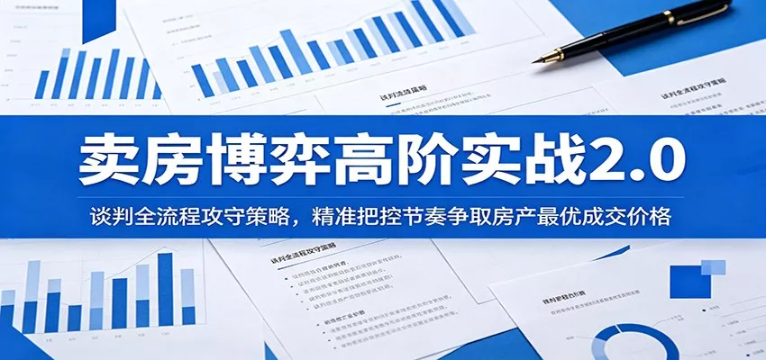 卖房博弈高阶实战2.0：谈判全流程攻守策略，精准把控节奏争取房产最优成交价格客创社区-专注互联网轻资产资源整合与分享客创社区-专注互联网轻资产资源整合与分享