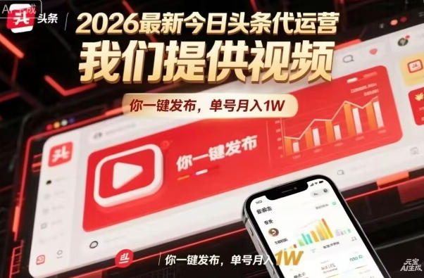 今日头条躺賺模式，你9我1，操作简单，一键发布，单机日入数百，长期合作【揭秘】客创社区-专注互联网轻资产资源整合与分享客创社区-专注互联网轻资产资源整合与分享
